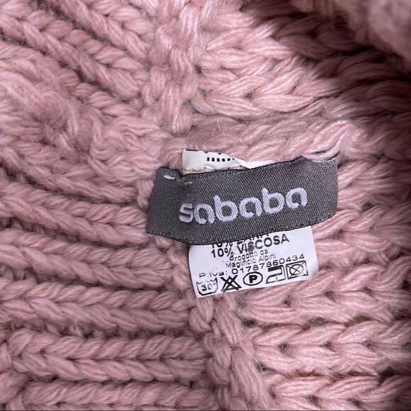 Pale pink slouch beanie hat - Picture 3 of 6